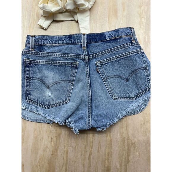 Levi’s (34”) & Free People Intimate (m/l) Bundle-Concert Ready- Cutoff Shorts - Picture 3 of 8